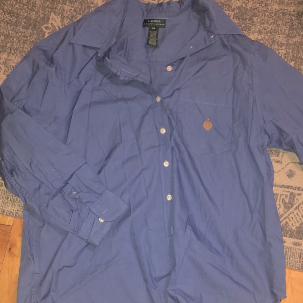 Blue, Ralph Lauren oversized dress shirt